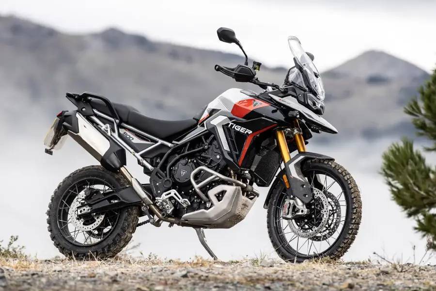 Triumph Tiger 900 Rally Pro adventure bike rental in Wanaka